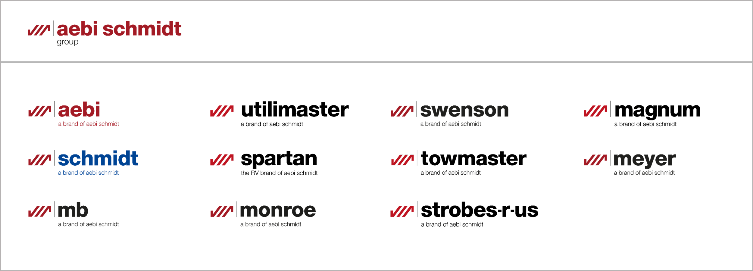Aebi Schmidt Group Brand Logos